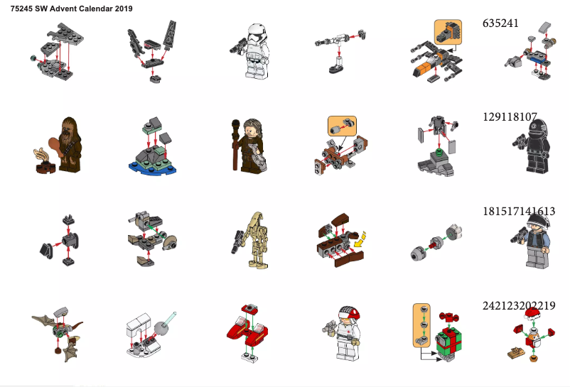 Page 1 de la notice Manuel utilisateur Lego Star Wars 75245