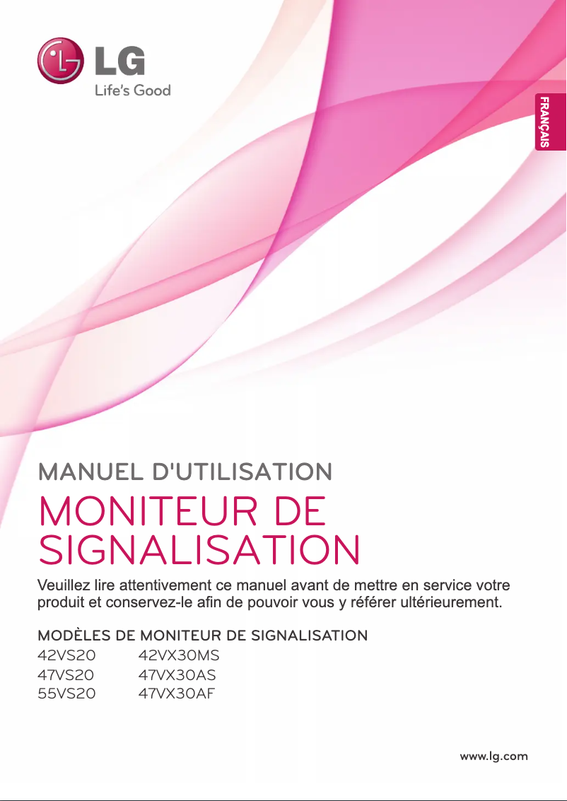 Página 1 del manual Manual de usuario LG 55VS20