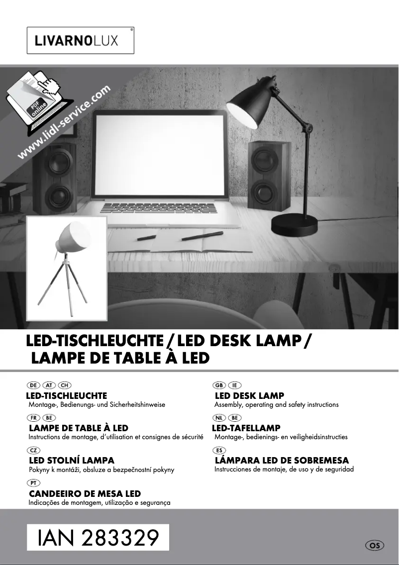 Page n°1 - Manuel utilisateur Livarno Lux IAN 283329