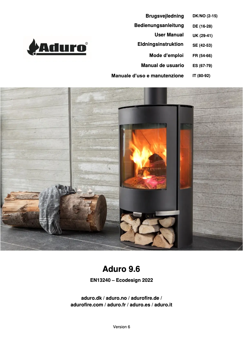Página 1 del manual Manual de usuario Aduro 9.6