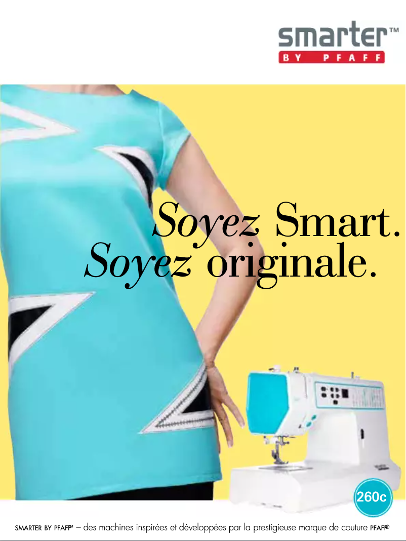 Page 1 de la notice Brochure Pfaff Smarter by 260c
