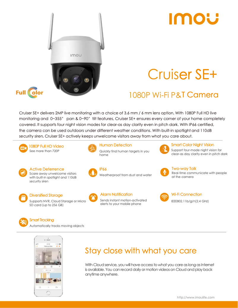 Image de la première page du manuel de l'appareil Cruiser SE+