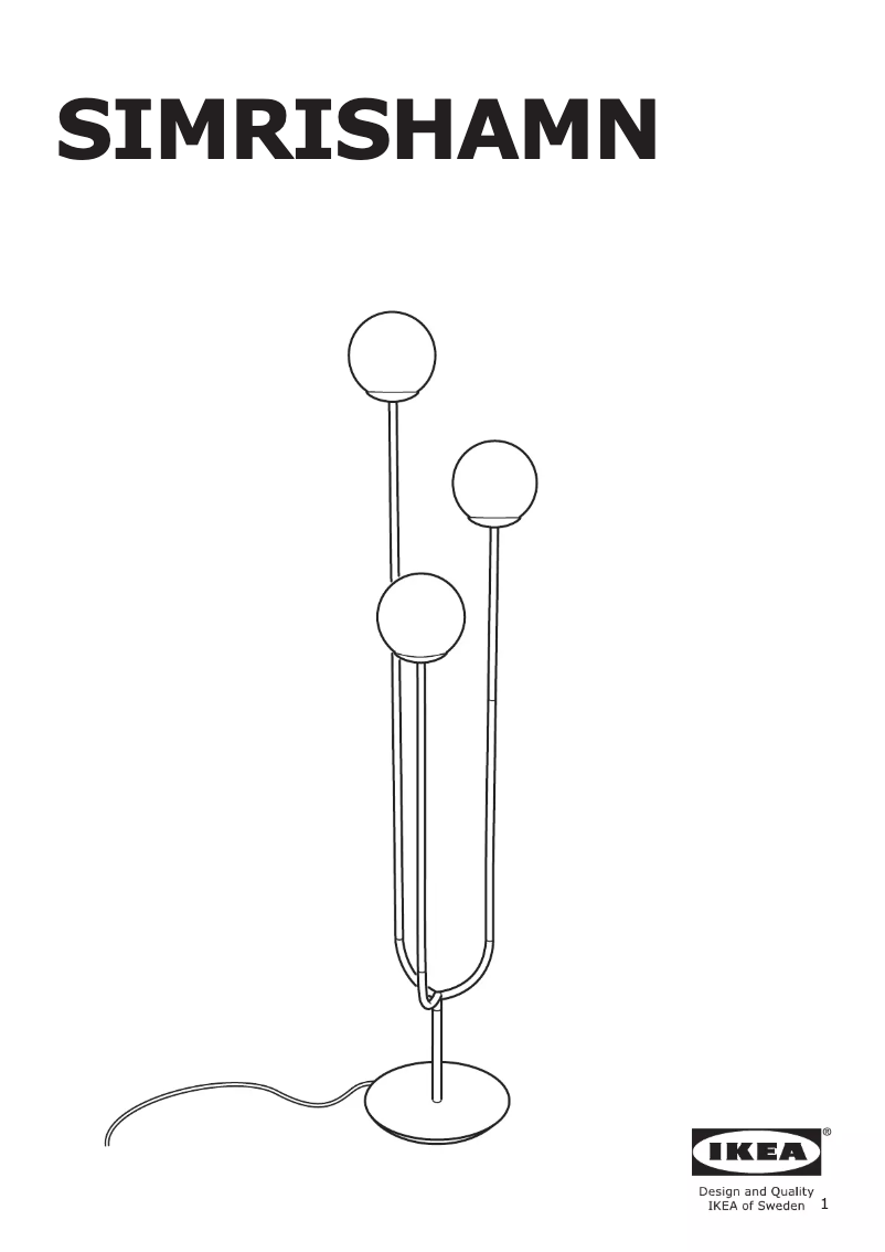 Image de la première page du manuel de l'appareil SIMRISHAMN