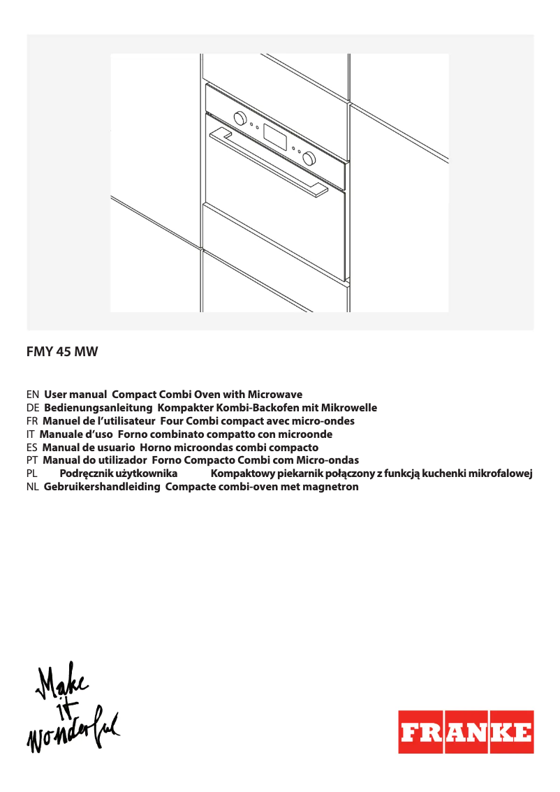 Image de la première page du manuel de l'appareil FMY 45 MW BK