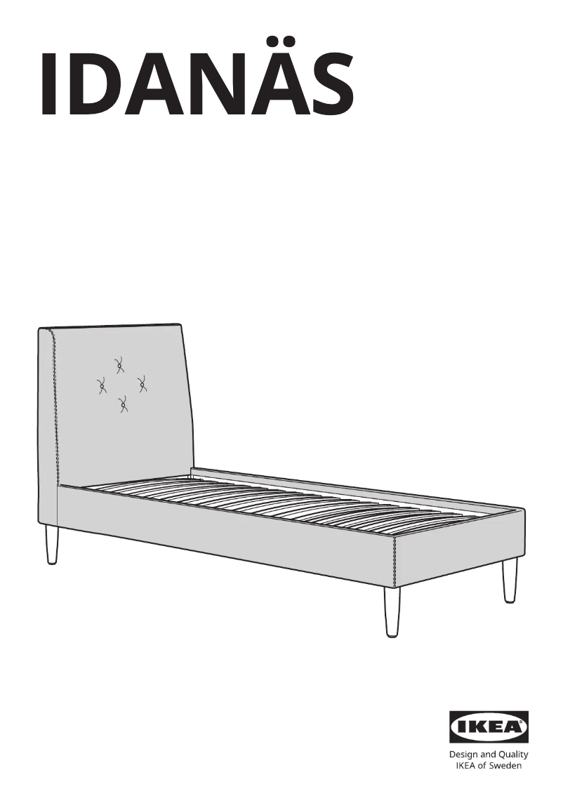 Page 1 de la notice Manuel utilisateur Ikea IDANÄS 704.596.03