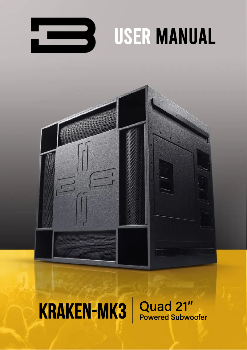 Image de la première page du manuel de l'appareil KRAKEN-MK3