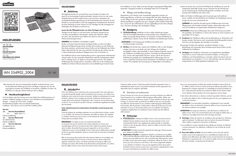 Image de la première page du manuel de l'appareil IAN 354902