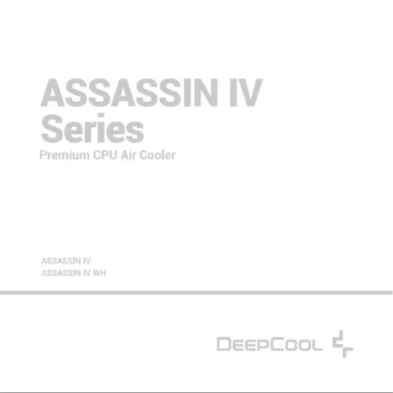 Image de la première page du manuel de l'appareil Assassin IV
