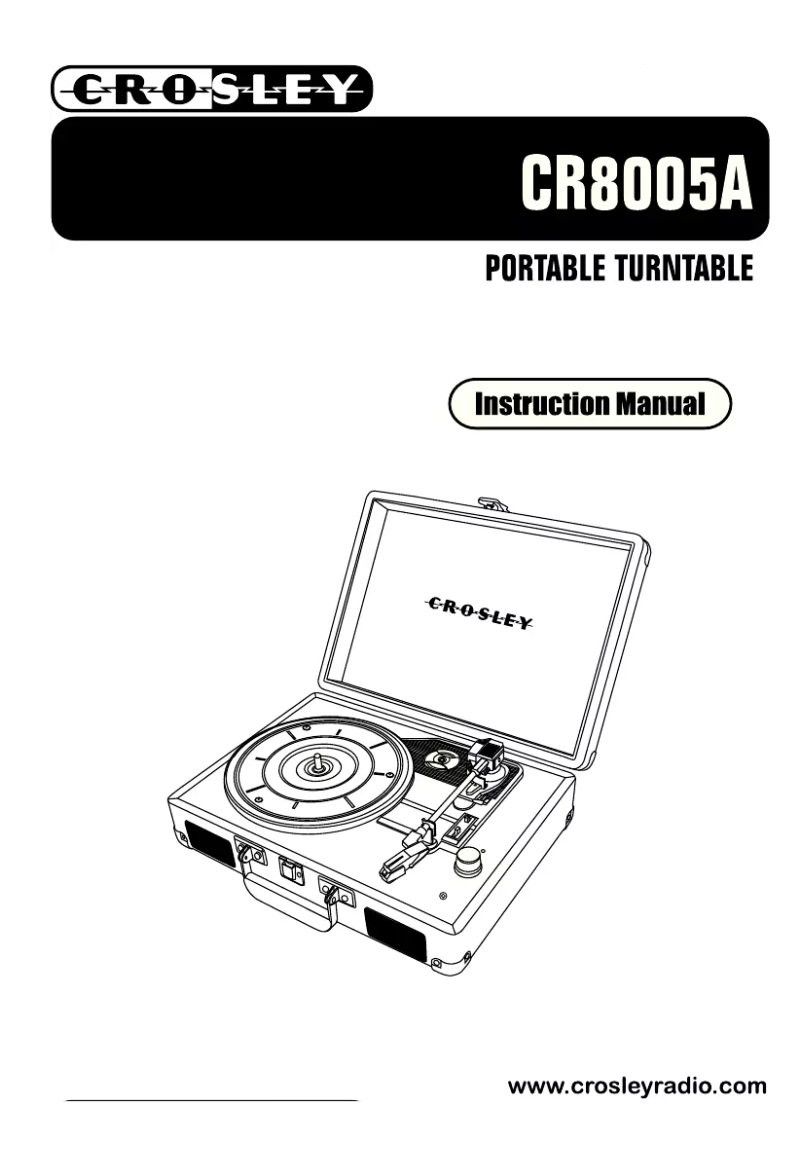 Page 1 de la notice Manuel utilisateur Crosley Cruiser CR8005A