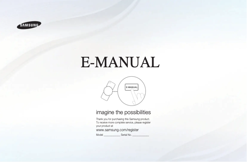 Page 1 de la notice Manuel utilisateur Samsung LA37D550K7R