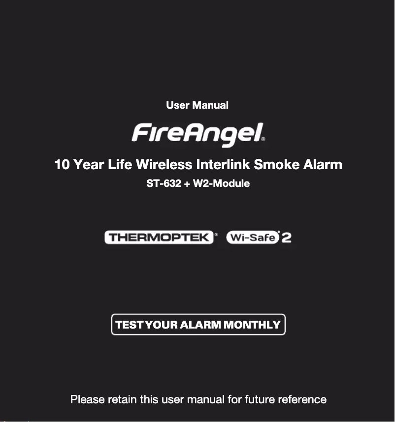 Page n°1 - Manuel utilisateur FireAngel FP2620W2-R