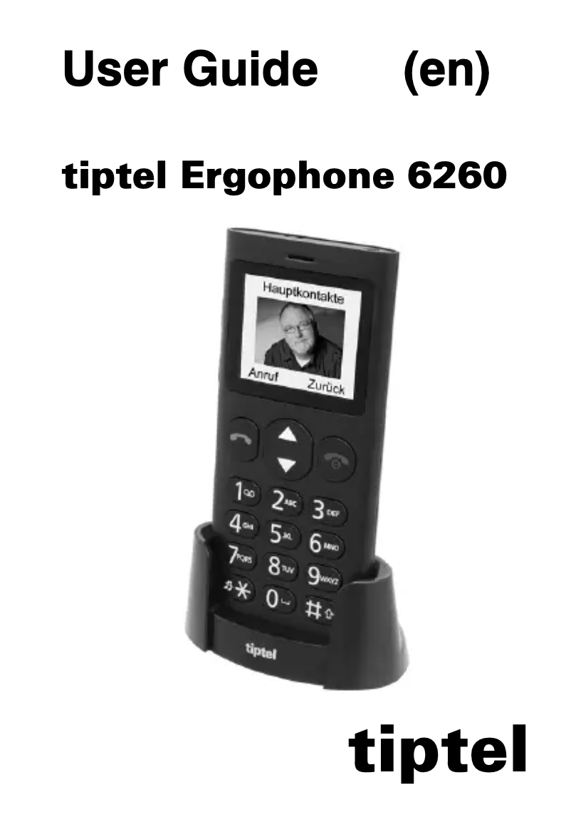 Página 1 del manual Manual de usuario Tiptel Ergophone 6264