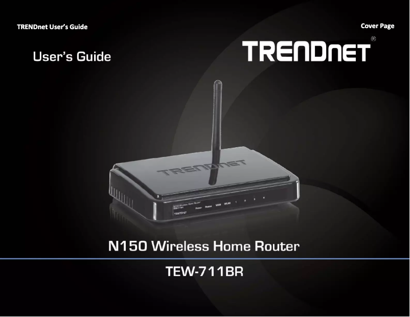 Image de la première page du manuel de l'appareil TEW-711BR