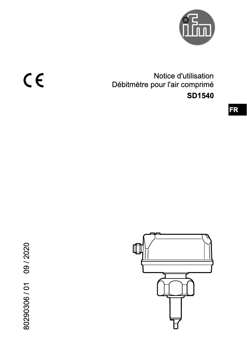 Image de la première page du manuel de l'appareil SD1540