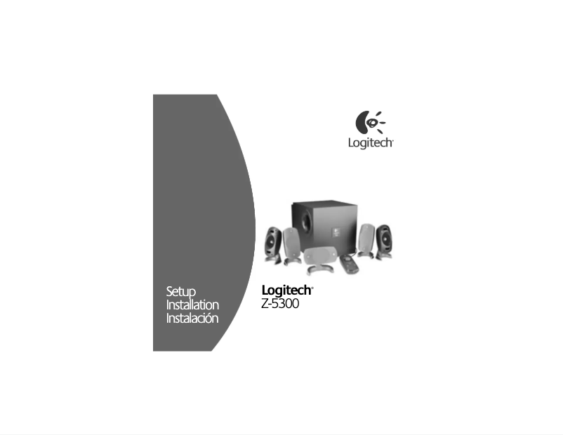 Page 1 de la notice Manuel utilisateur Logitech Z-5300