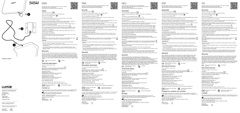 Página 1 del manual Manual de usuario Lumie Mini