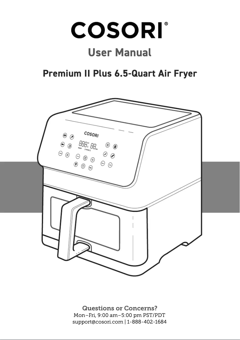 Page 1 de la notice Manuel utilisateur Cosori CAF-P652-KUS