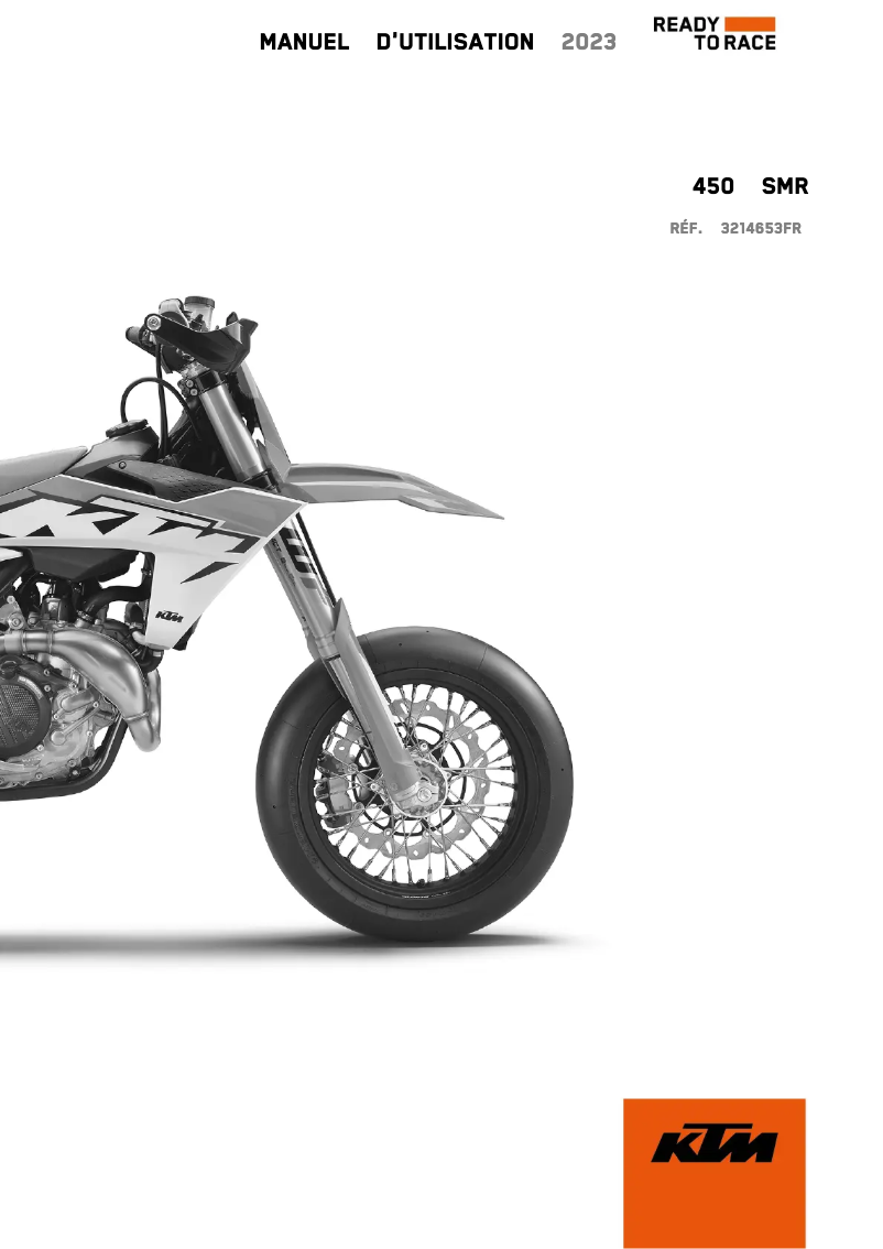 Página 1 del manual Manual de usuario KTM 450 SMR (2023)