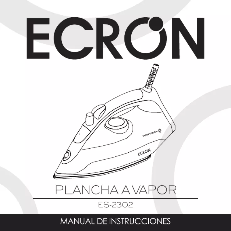 Page n°1 - Manuel utilisateur Ecron ES-2302