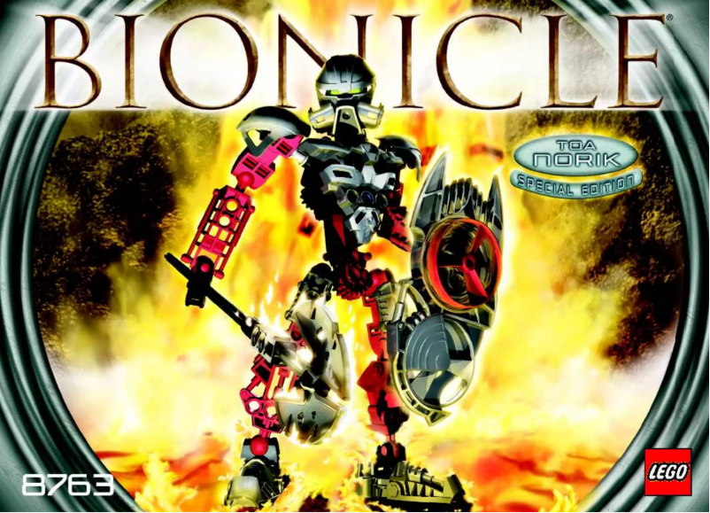 Page n°1 - Manuel utilisateur Lego Bionicle 8763