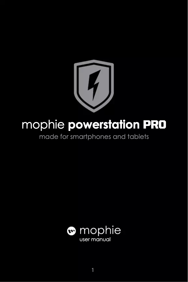 Image de la première page du manuel de l'appareil Powerstation PRO