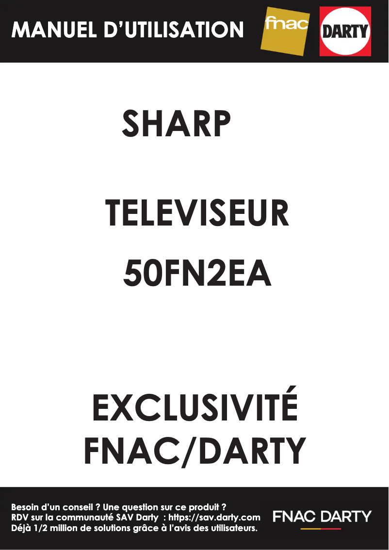 Image de la première page du manuel de l'appareil 50FN2EA