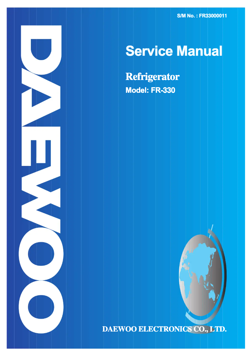 Image de la première page du manuel de l'appareil FR-330