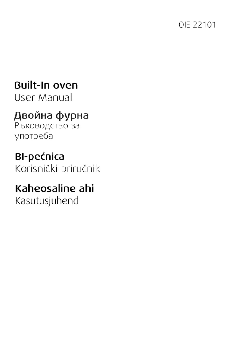 Page n°1 - Manuel utilisateur Beko OIE 22101