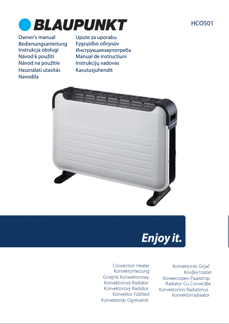 Page 1 de la notice Manuel utilisateur Blaupunkt HCO501