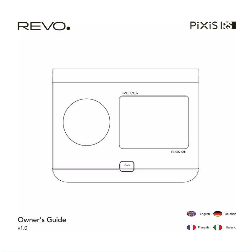 Page n°1 - Manuel utilisateur REVO PiXiS RS