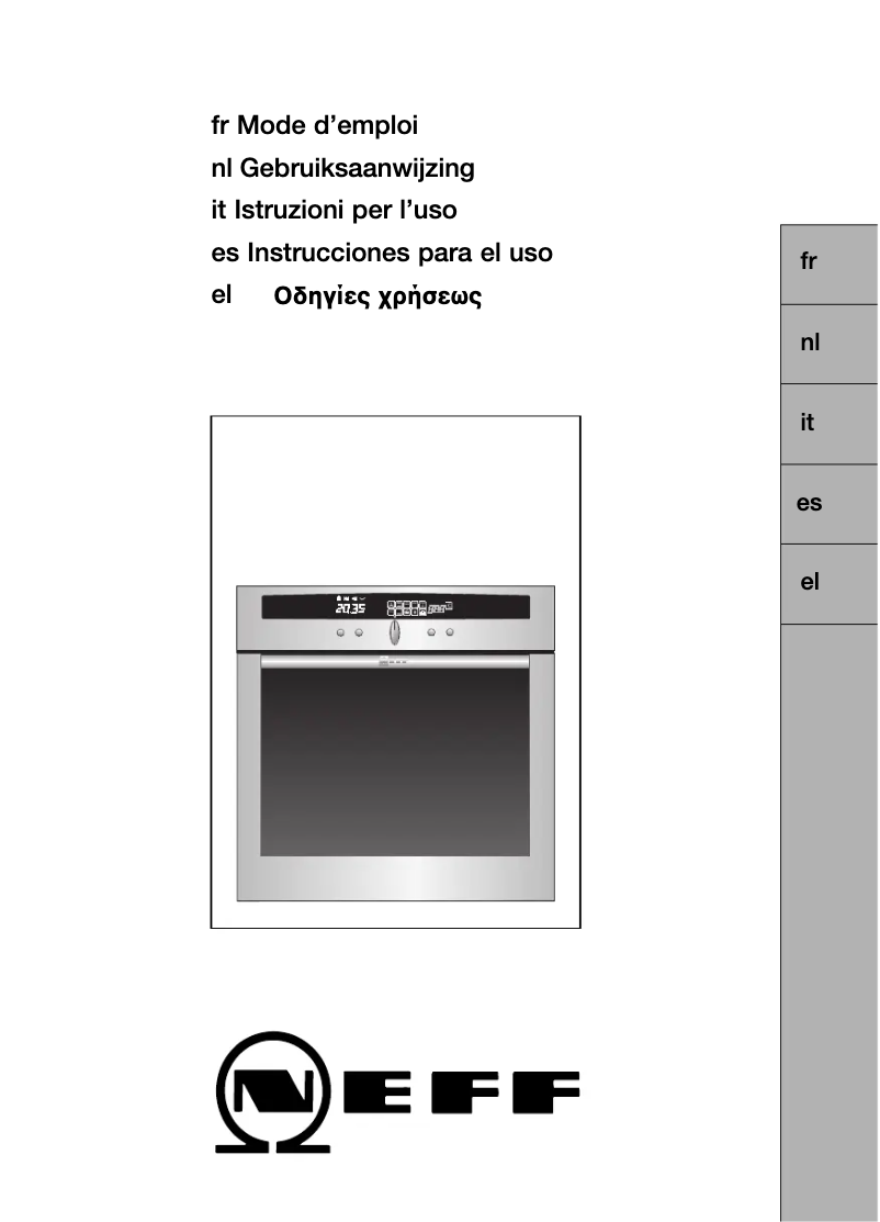 Página 1 del manual Manual de usuario Neff B1861N