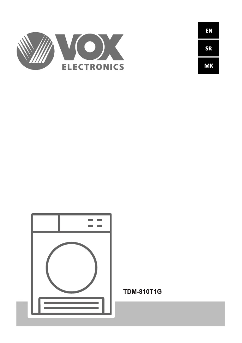 Image de la première page du manuel de l'appareil TDM-810T1G