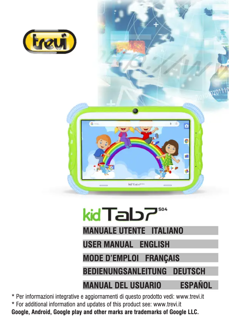 Page n°1 - Manuel utilisateur Trevi KIDTAB 7 S04