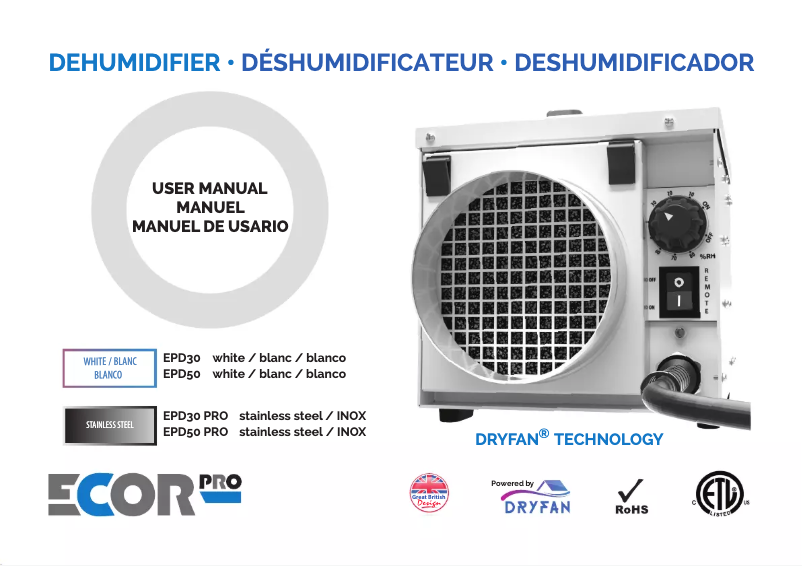 Image de la première page du manuel de l'appareil EPD30