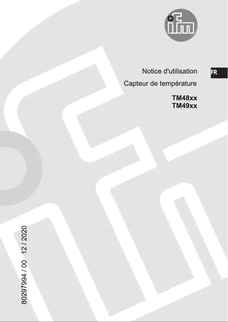 Image de la première page du manuel de l'appareil TM4801