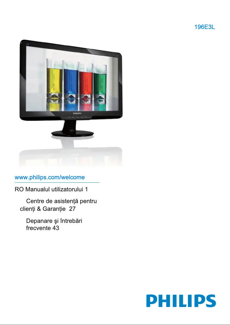 Image de la première page du manuel de l'appareil 196E3LSB