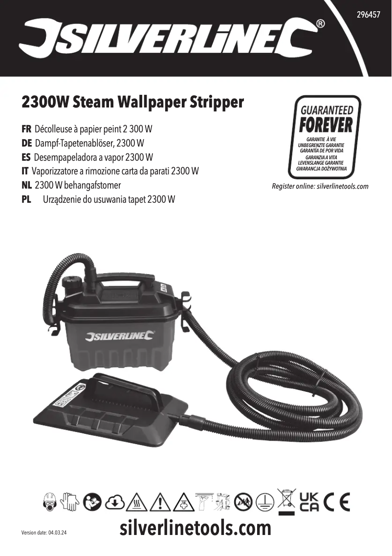 Page n°1 - Manuel utilisateur Silverline 296457