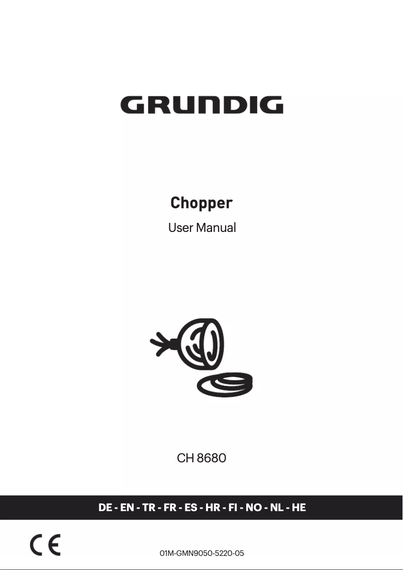 Page n°1 - Manuel utilisateur Grundig CH 8680