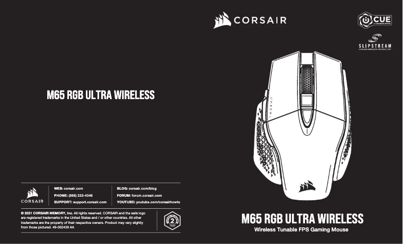 Image de la première page du manuel de l'appareil M65 RGB Ultra Wireless