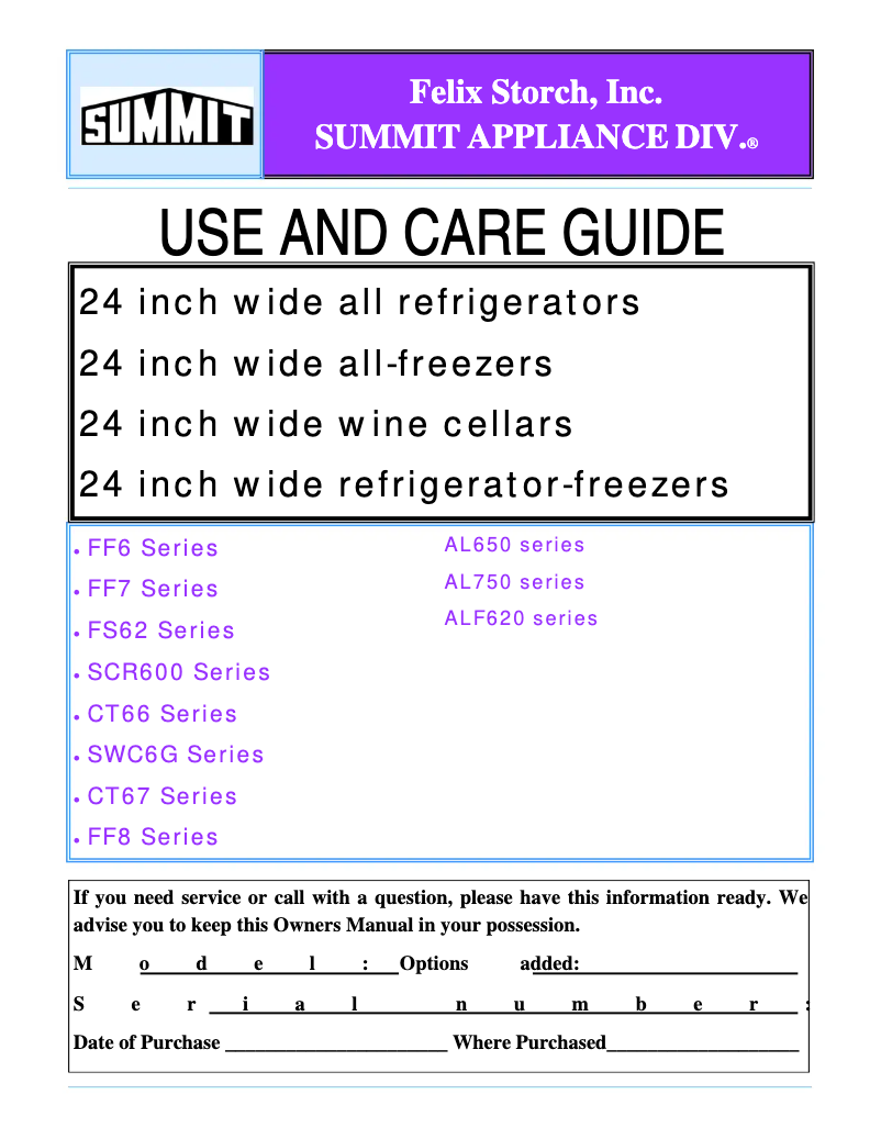 Page 1 of the manual User Manual Summit SCR-600