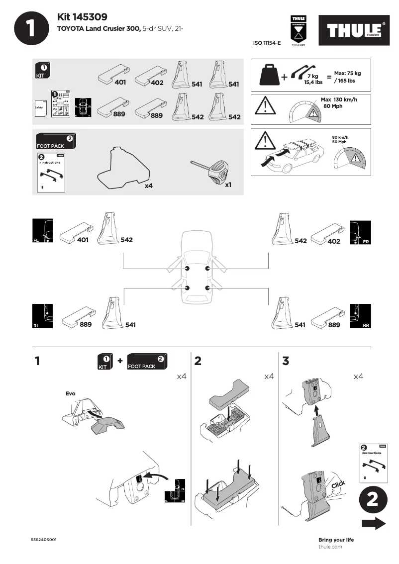 Image de la première page du manuel de l'appareil Kit 145309
