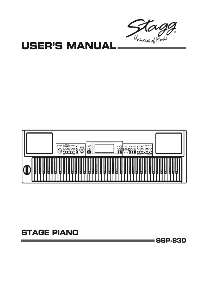 Page 1 de la notice Manuel utilisateur Stagg SSP-830
