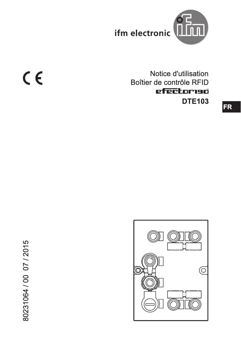 Image de la première page du manuel de l'appareil DTE103