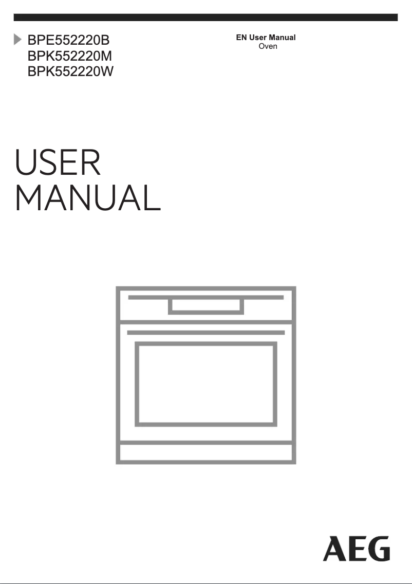Page n°1 - Manuel utilisateur AEG BPE552220B