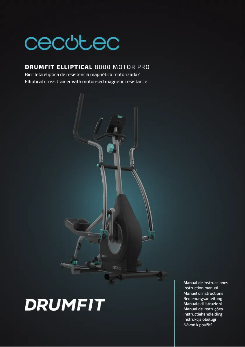 Page n°1 - Manuel utilisateur Cecotec Drumfit Elliptical 8000 Motor Pro