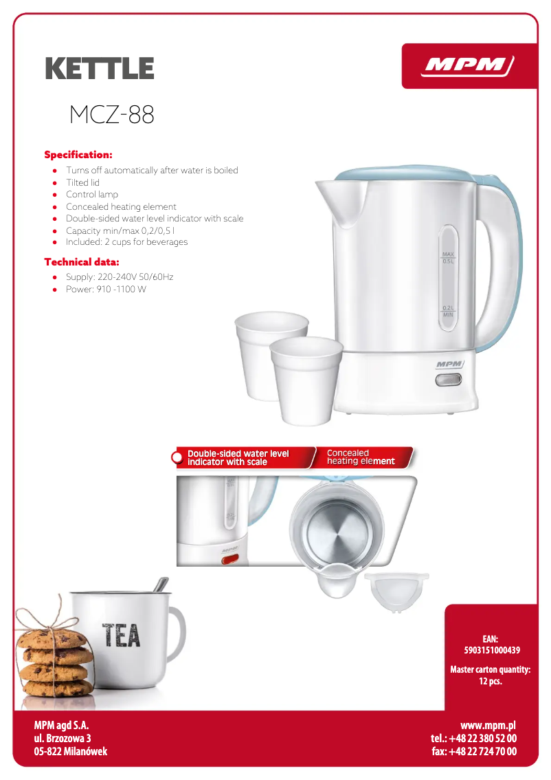 Image de la première page du manuel de l'appareil MCZ-88