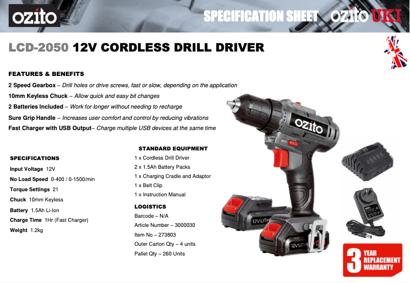 Image de la première page du manuel de l'appareil LCD-2050U