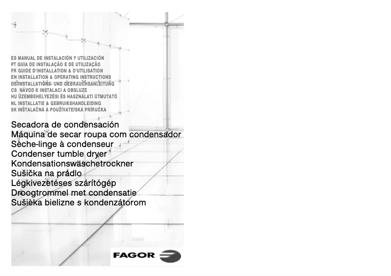 Page n°1 - Manuel utilisateur Fagor SFE-820CELX