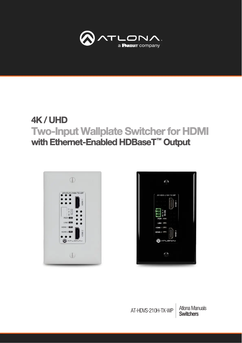 Página 1 del manual Manual de usuario Atlona AT-HDVS-210H-TX-WP-KIT