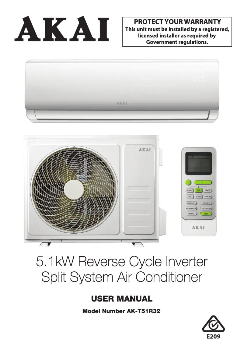 Página 1 del manual Manual de usuario AKAI AK-T51R32